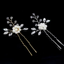 Элегантный стиль, для невесты, для свадьбы кристалл жемчуг цветок заколки для волос Шарм ручной работы вуаль невесты Аксессуары случайные цветы отправлены