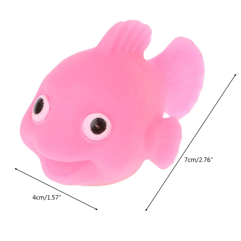 ГБД 3D светодио дный свет Золотая рыбка игрушки для детей, водные Сенсор индукции купальный Ванна плавающие игрушки