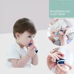 Детская соска для пальцев детский Силиконовый грызунок учебная зубная щетка безопасный, не содержит БФА дети Прорезыватель Жевать Игрушка