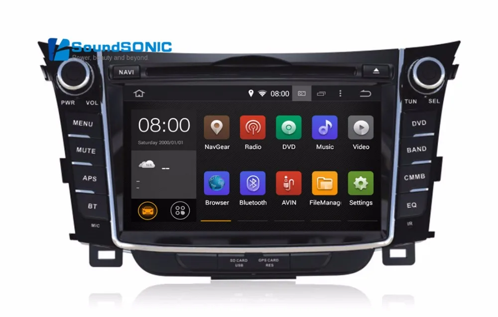 Pure Android 5.1.1 System For Hyundai I30 2012 2016 Autoradio DVD GPS