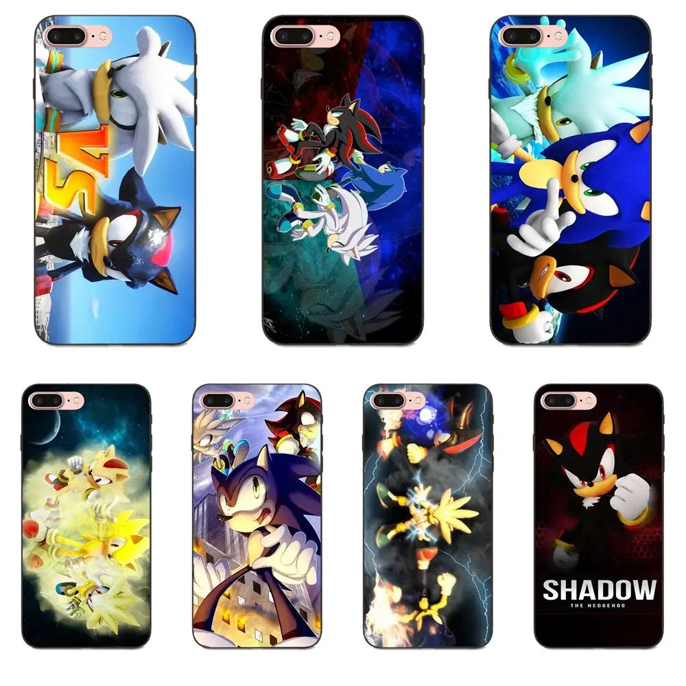 

For Huawei Honor 5A 6A 6C 7A 7C 7X 8A 8C 8X 9 10 P8 P9 P10 P20 P30 Mini Lite Plus TPU Capa Case Silver Sonic The Hedgehog Shadow