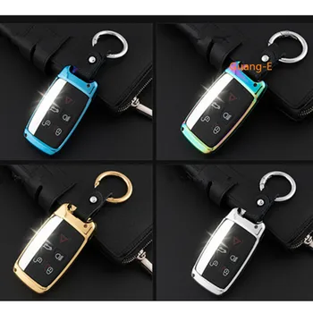 

For Land range Rover evoque/range rover sport/Discovery 4/Freelander for Ja9uar XFL/XJ/XF Car Keys Bag case cover with Key Chain