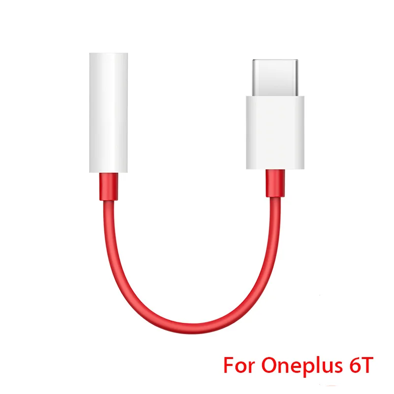 Original oneplus 6T USB Type C To 3.5mm Earphone Jack
