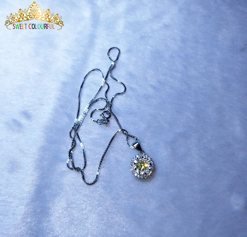 Jewelry 100% 925 Silver Necklace Coloured Jewelry Necklace H-9-797