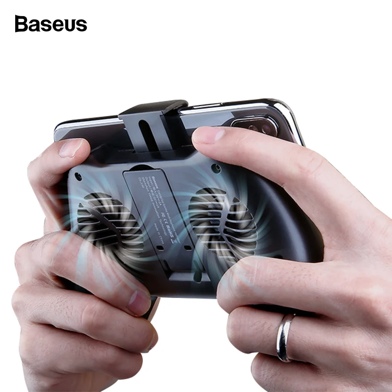 

Baseus Mobile Phone Cooler For iPhone Xs Max X Samsung S10 S9 Huawei P30 Pro Gamepad Game Handle Holder Stand Cooling Controller