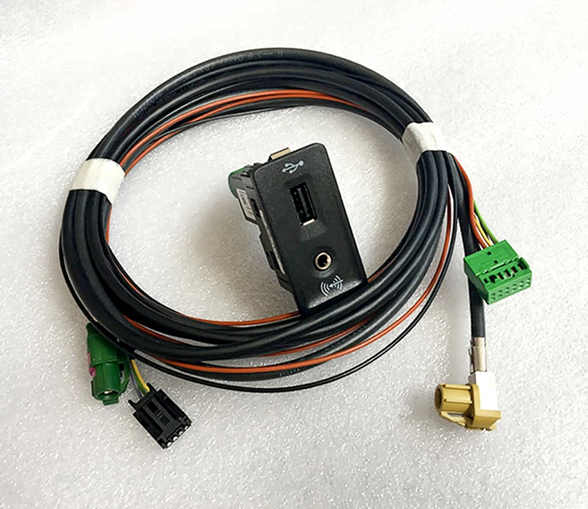 Для MQB Golf 7 MK7 CarPlay MDI AUX MIB2 PRO USB AMI устанавливаемая штепсельная розетка