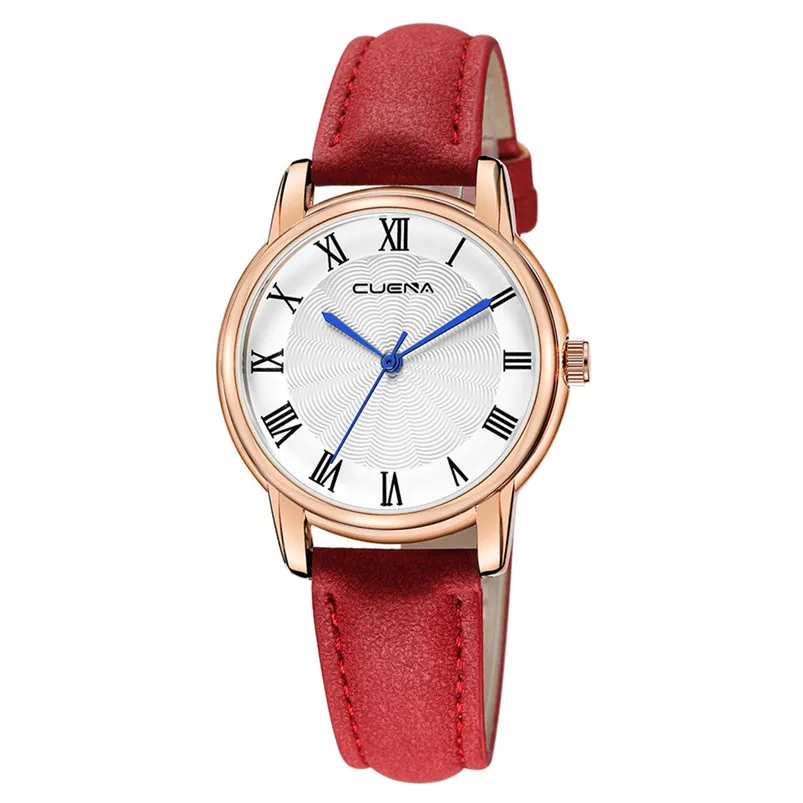 Women's Dress Watches Casual Quartz Plastic Leather Band Newv Strap Watch Analog Wrist Watch Relogio femininos montre femme F21 (5)