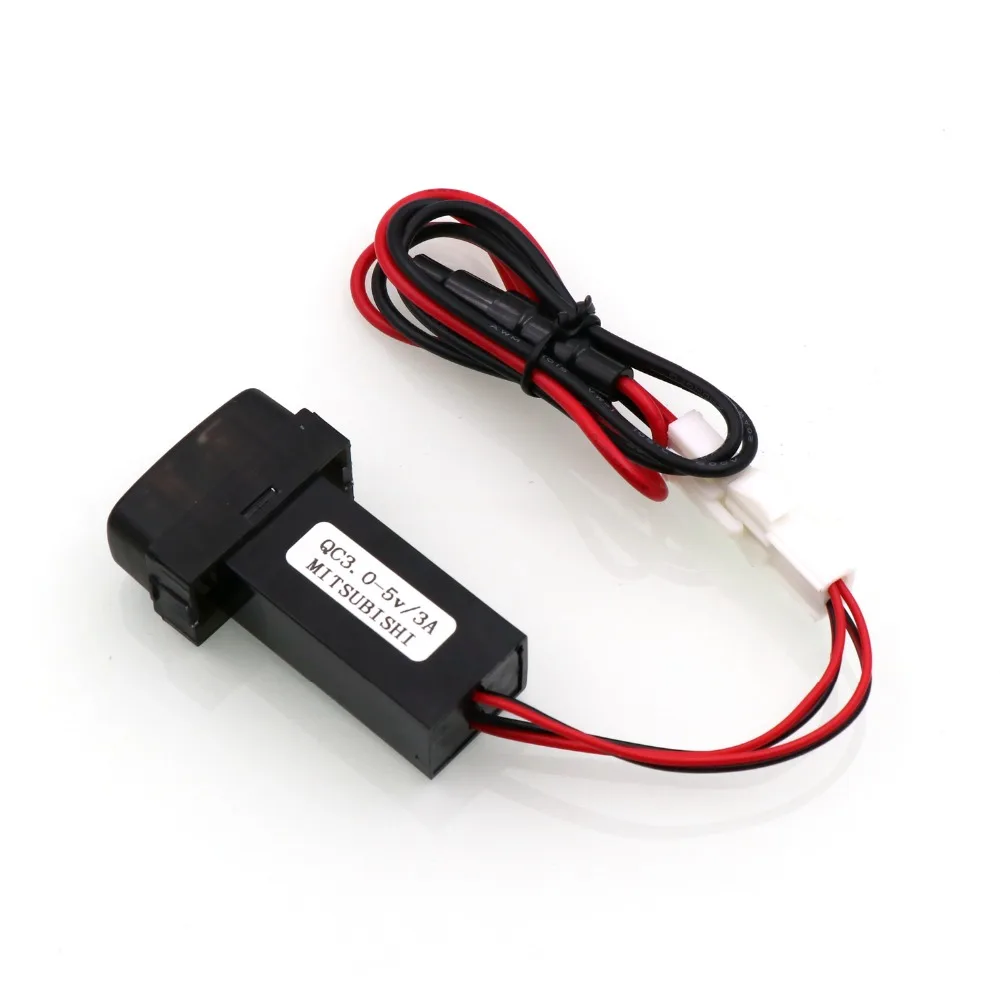 Автомобильное зарядное устройство QC3.0 + 5 В 3 А с USB интерфейсом для Mitsubishi asx lancer
