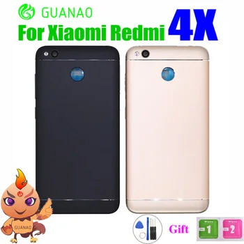 

Original Rear Back Housing For XIAOMI Redmi 4X Back Cover Battery Door with Volume Power Button Camera Lens Replacement Parts