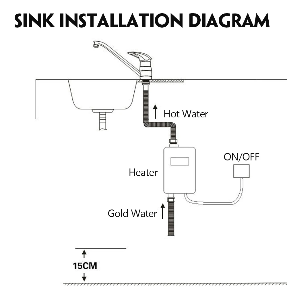 Универсальный Электрический водонагреватель мгновенный проточный водонагреватель 3800 Вт ЖК-Цифровой температурный нагреватель для кухни и ванной комнаты