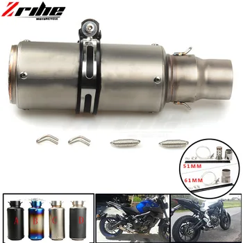 

For 36-51 / 61mm Motorcycle Exhaust Pipe Scooter Modified Muffler Pipe Universal For KTM 990 Super Duke RC8 / R 690 Duke 1290 S