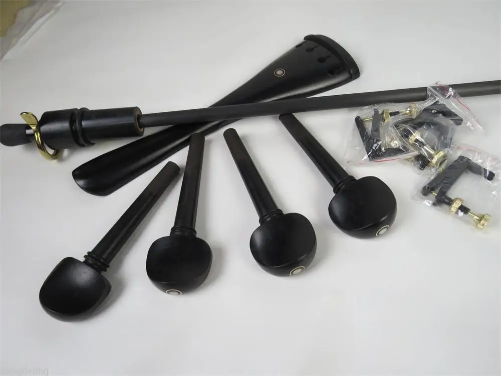 1 set of Very beautiful 4 strings Cello ebony wood parts 4/4 | Спорт и развлечения