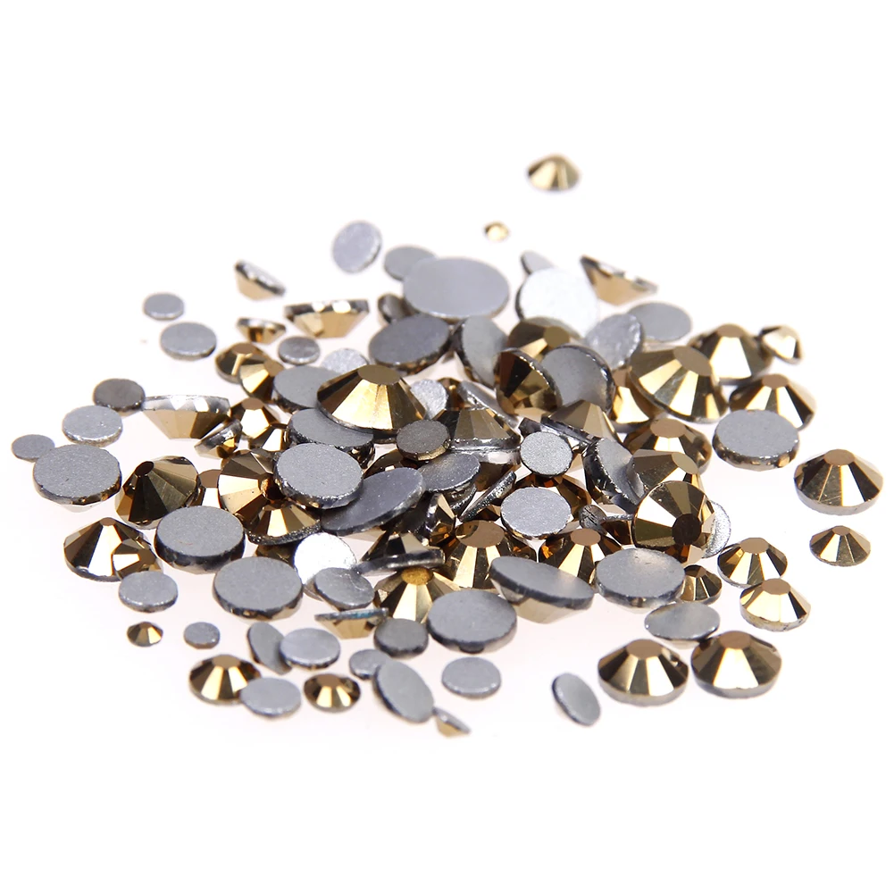 

Aurum Color Gold Coating Non Hotfix Flatback Crystal Rhinestones SS3 SS4 SS5 SS6 SS8 SS10 SS12 SS16 SS20 SS30 SS34 SS40 DIY