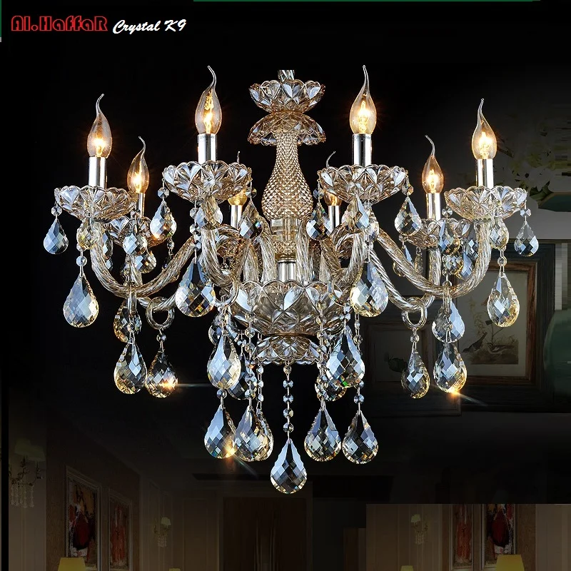 Люстра с кристаллом K9 современные светильники для спальни гостиной|pendant chandelier|room
