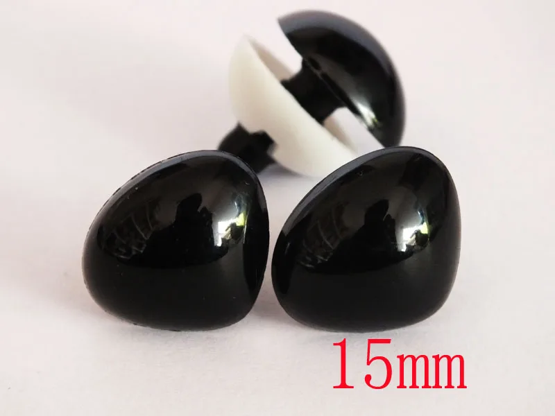 60pcs 15mm high quality safety animal nose --Includes Backs for a Stronger Hold!