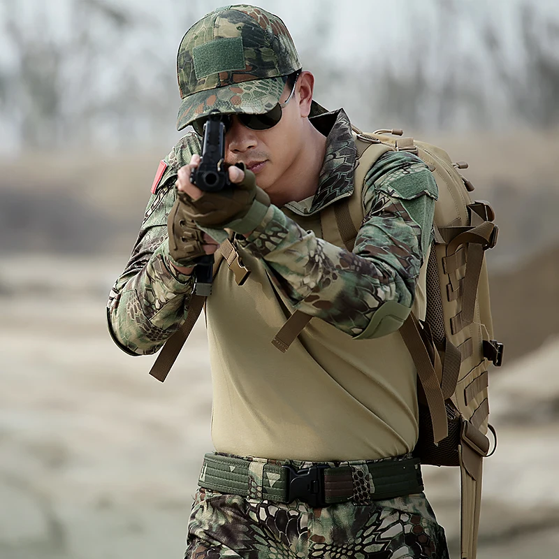 Камуфляж Multicam охотничий наряд лягушка одежда костюмы армии Военная одежда Наборы для мужчин Униформа подарок наколенники и налокотники