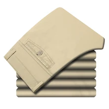 Повседневные мужские брюки весна лето мужские хлопковые брюки средняя талия мужские длинные брюки большие размеры 40 38 одежда однотонные брюки