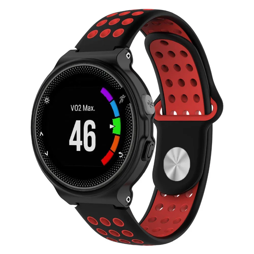 Силиконовый ремешок для Garmin Forerunner 235 220 230 620 630 735XT gps умные часы для бега красочные мягкие спортивные наручные часы