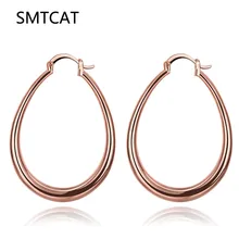 SMTCAT Big Geometry Brand Earrings For Women Trendy Fashion Jewelry Gift font b Gold b font