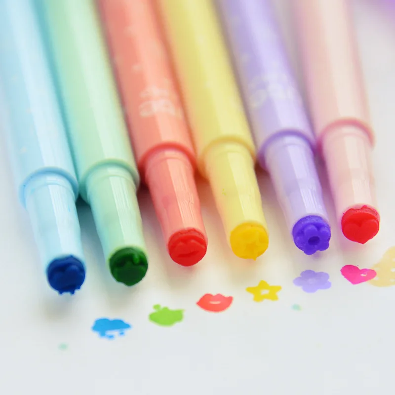 

Cute Drawing marker Pens Highlighter pen marker For Paper Copy Fax DIY Drawing Marker Pen Set Stationery Office Material
