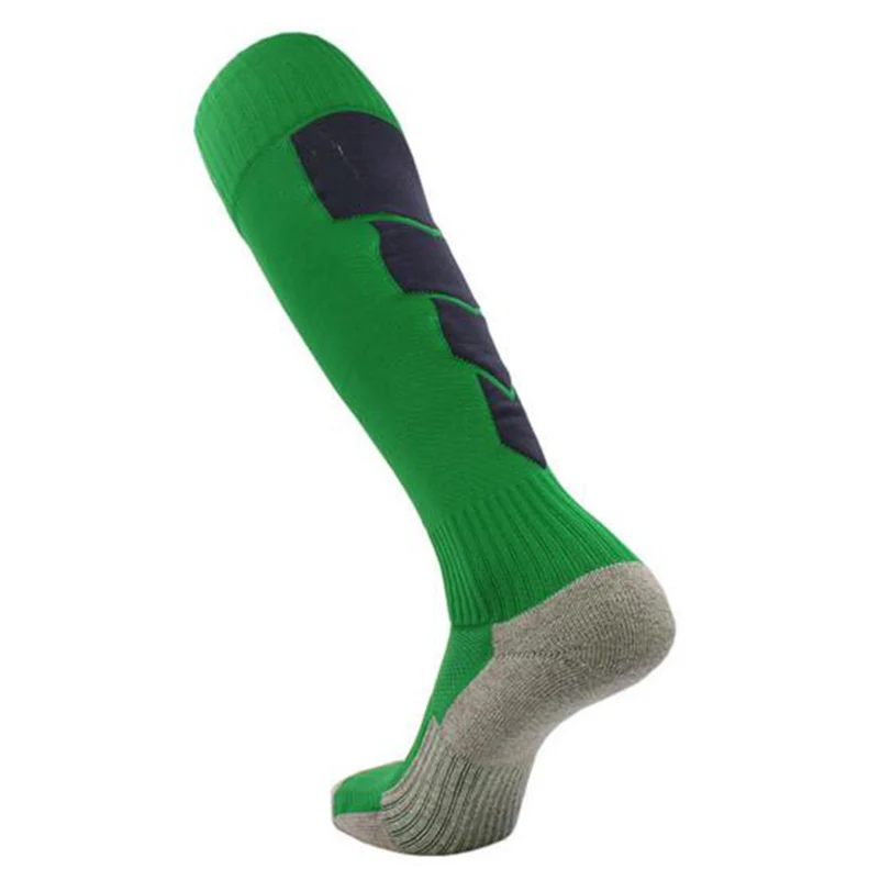 Новые зимние теплые мужские женские теплые лыжные носки толстые хлопковые спортивные для катания на сноуборде, велоспорта лыжные футбольные Носки Гетры длинные носки - Цвет: green