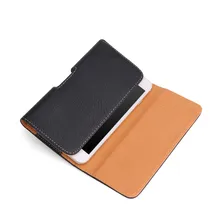 Da cintura para Pendurar Saco Do Telefone PU Malote de Couro Holster Belt Clip Capa Para iphone 6 6 S 5 5S 6 Além de 7 8 caso bolso Preto 4.7 & 5.5 polegada