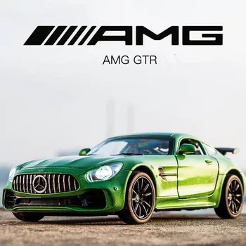 

1:36 AMG GTR Sports Car Alloy Diecast toy Car Model With Pull Back kids toy For Children boy toyGifts Toy Collection