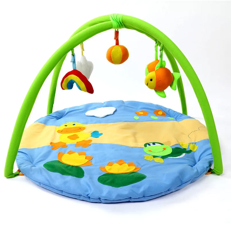 Мягкий коврик для малышей развивающий стеллаж игрушки Детский ползающий/гимнастический Ковер Музыкальный Игровой коврик детский игровой коврик для детей спортивная палатка коврик - Цвет: Duckling