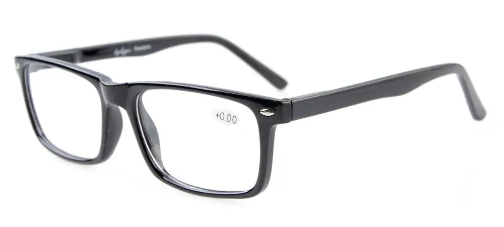 R899-6 очки для чтения с пружинными петлями, очки для чтения для мужчин и женщин+ 0,00-+ 4,00 - Цвет оправы: Black