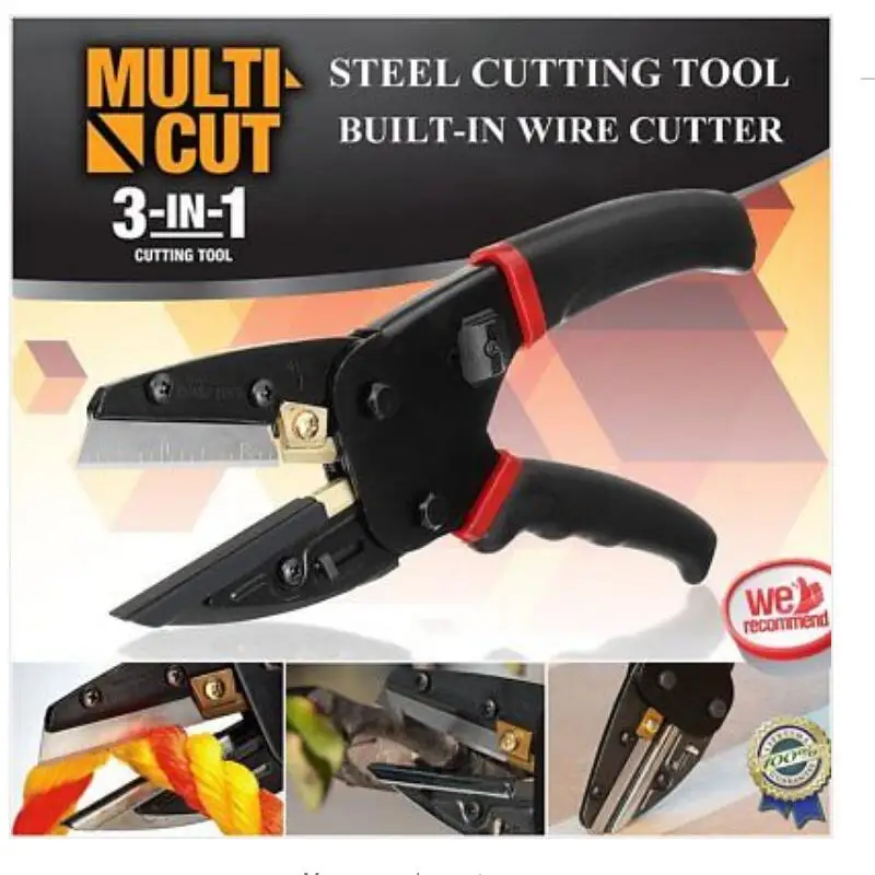 

Compact Size 3 In 1 Multifunctional Wire Cutter Power Cutting Tool Garden Branch Cable Rope Leather Cutting Tool