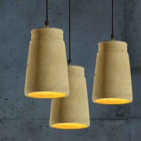 

Nordic Loft Cement Droplight Edison Vintage Pendant Light Fixtures Industrial Hanging Lamp For Indoor Lighting Lustres De Sala