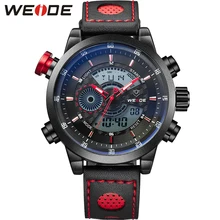 WEIDE Brand Watches Men 3ATM Waterproof Analog Digital Quartz Sports LCD High Quality Leather Strap Luxury Watch Stainless Steel weide brand watches men 3atm waterproof analog digital quartz sports lcd high quality leather strap luxury watch stainless steel