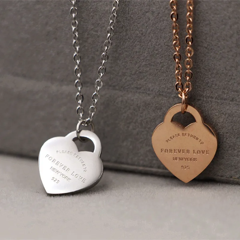 Ювелирные изделия &quotForever Love&quot подвески в виде сердца ожерелья для женщин