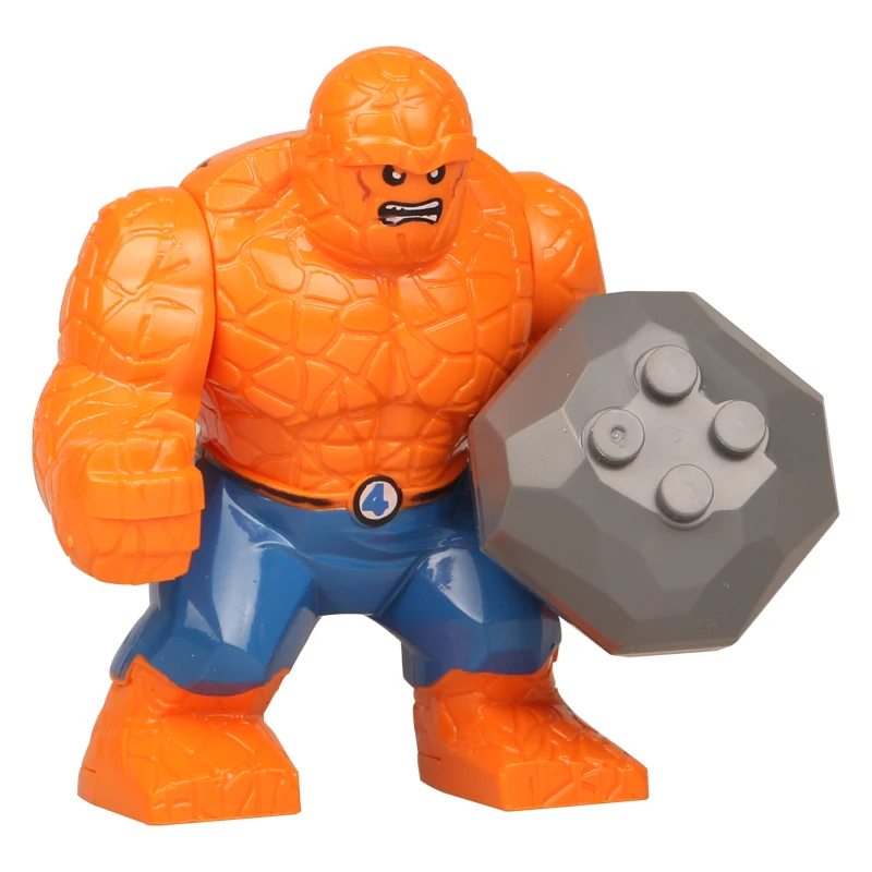 Super Heroes Marvel Avengers DC Legoingly Block Batman Venom Hulk Rhino Dogshank Darkseid Grodd Mark 38 Kids Educational Toys
