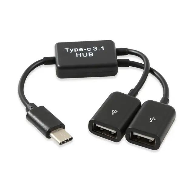 Onvian Type-C USB Adapter OTG Cable USB C 3.0/2.0 Male To USB Micro Female Adapter USB Hub For Samsung Xiaomi Huawei Fastdeliver Type-C 2 USB