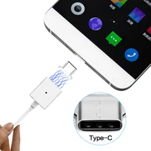 5 V 2.4 A Double alloy Type-C cable magnetic charging adapter Micro usb c data line for millet 5/4c/Letv/Nokia N1 /Huawei P9