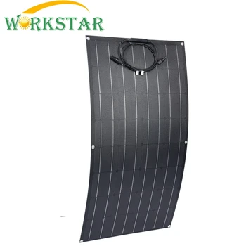 

ETFE Flexible Solar Panels 18V 100w Solar Module Charger for RV/Boat 100w Solar Power System for Beginner 12V Solar Charger