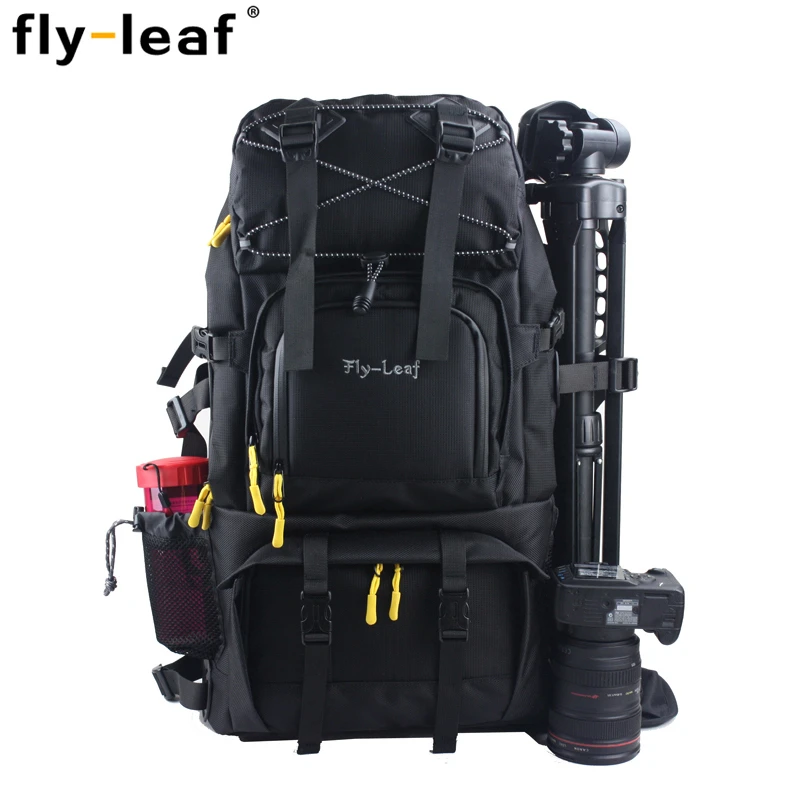 Bolso para cámara profesional FlyLeaf FL303, bolsa grande de aluminio para ordenador portátil, slr, doble hombro, gran oferta, EMS|camera bag|professional camera bag - AliExpress