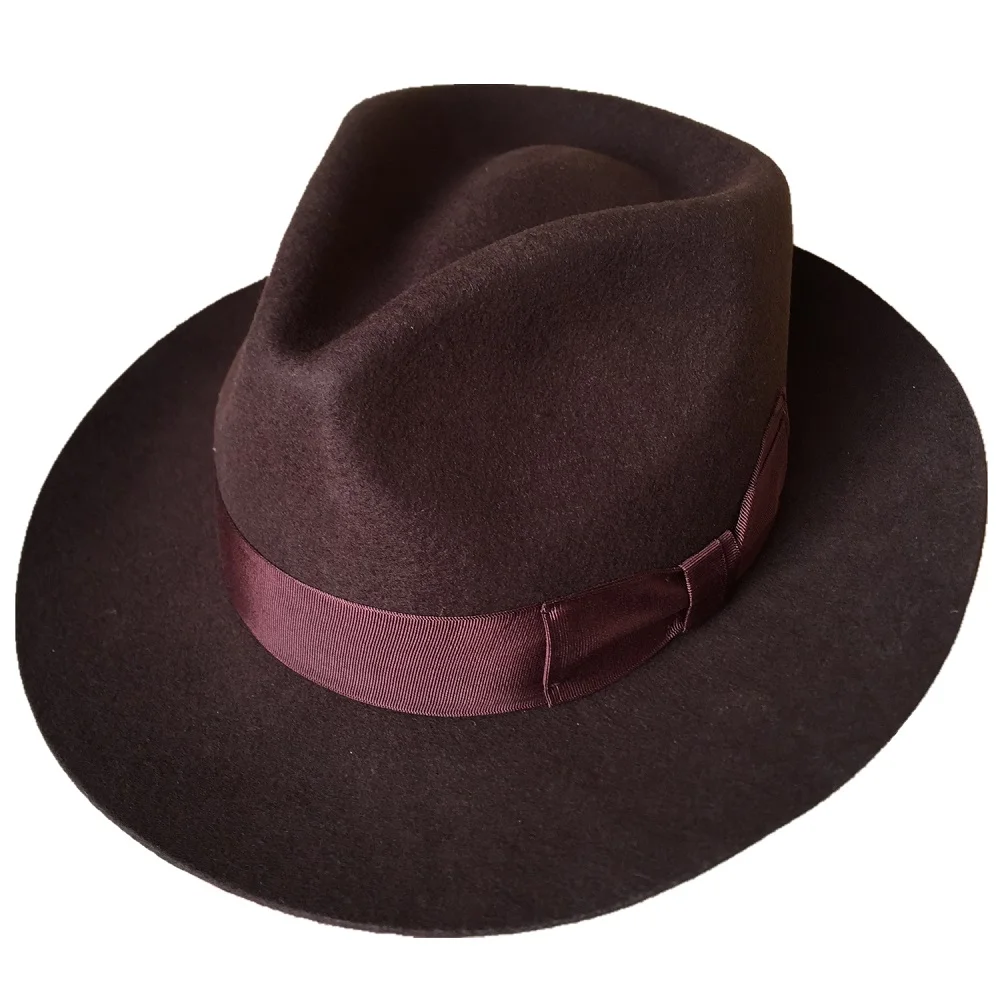 Many Colors Wool Felt Gentleman Gangster Godfather Fedora Hat