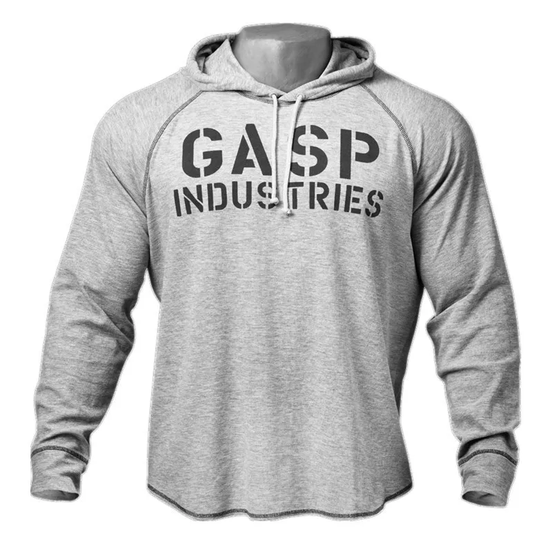 

Cotton Muscle Brothers Hoodie Fitness Sweatshirt Men's Autumn Casual Running with Letters Big Back Pattern Loose Large Size Top