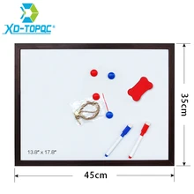 Хорошее Зинди 35*45 см 10 Цвета Доски mdf Рамки белая доска Новый пишущие магнитные Панели сообщение сухого стирания с бесплатная доставка wb24