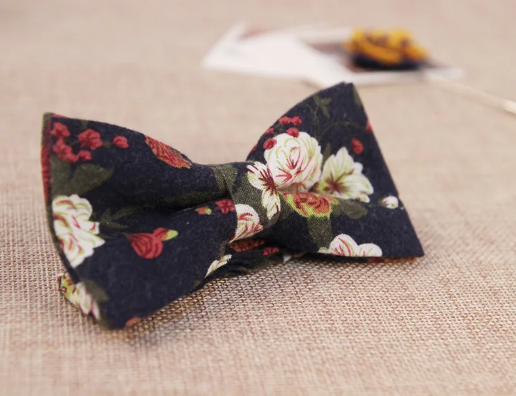 24 цвета high-end модные дизайнерские мужские галстуки хлопок цветочные цветочный принт галстук-бабочка бабочки для мужчин свадебные 300 шт./лот