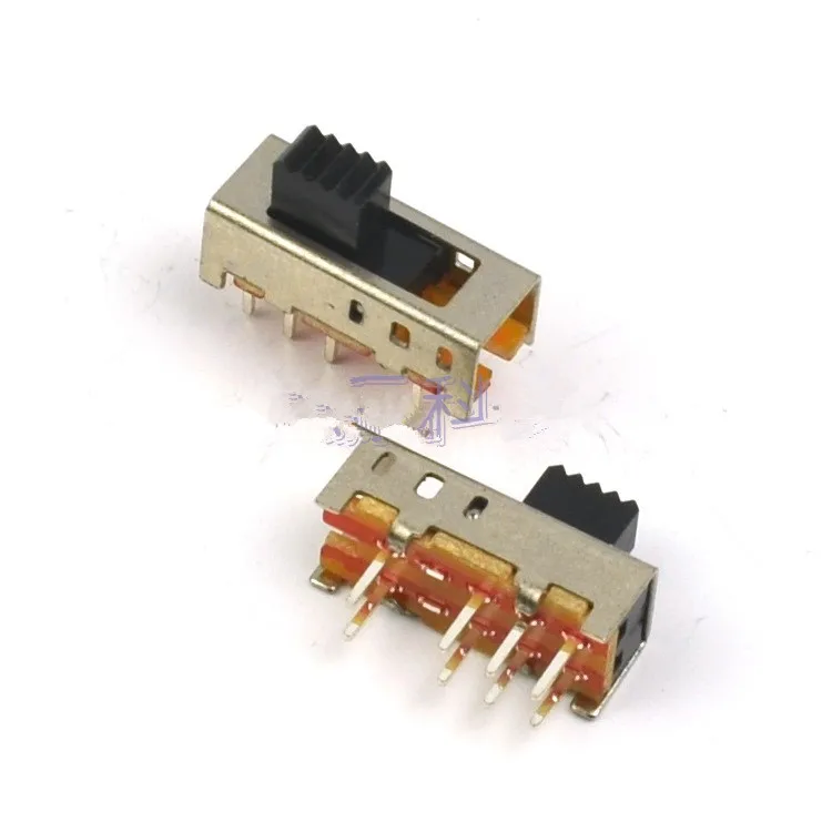 50pcs 3mm High Knob 8 Pin 3 Position 2P3T DP3T Vertical Slide Switch 0.5A 50V DC | Строительство и ремонт
