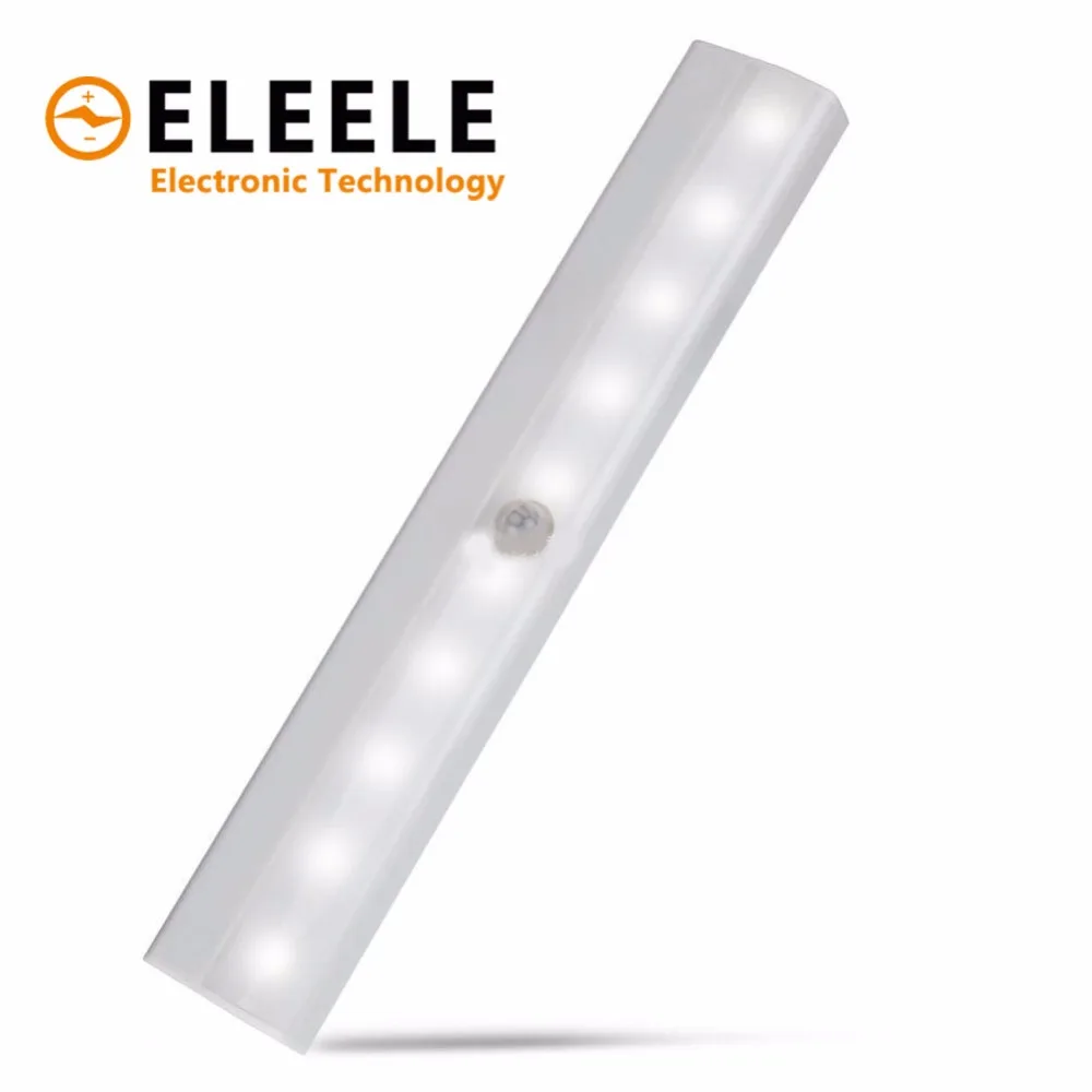 

Motion Sensor Night Light Potable 10 LED Closet Lights Battery Powered Wireless Cabinet IR Infrared Motion Wall Lamp PN35