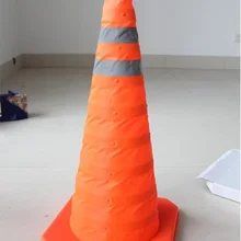 70 см высота складной Светоотражающие конусы Предупреждение светоотражающий пластиковый дорожный конус