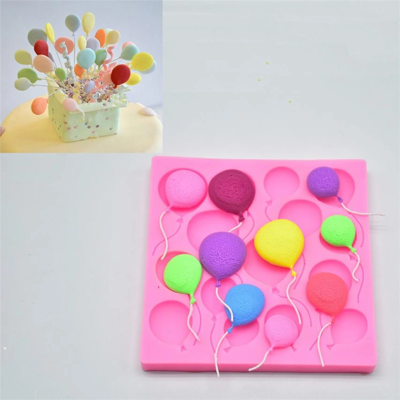 2018 New Silicone Balloons Fondant Cake Sugarcraft Chocolate Decorating Mold Baking Tool Easy operation Lightweigh Hot C0404#30 04