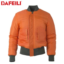 Толстая зимняя двухсторонняя летная куртка пилота США Ma-1 для мужчин и женщин, тактическое пальто для улицы, водонепроницаемая армейская дутая военная куртка