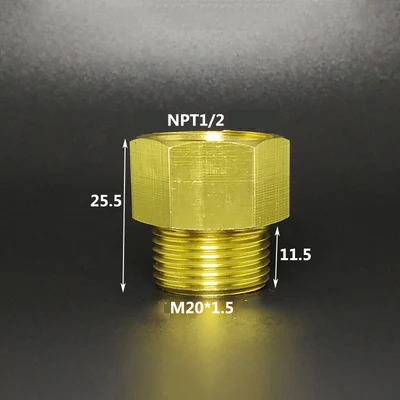 M10 M14 M16 M20 метрические мама-папа резьбовое соединение латунные фитинги для труб переходник соединитель для топливного газа вода - Color: NO14