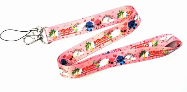 1 шт. Lilo & Stitch key lanyards id бейдж держатель брелоки ремешки для Мобильный телефон