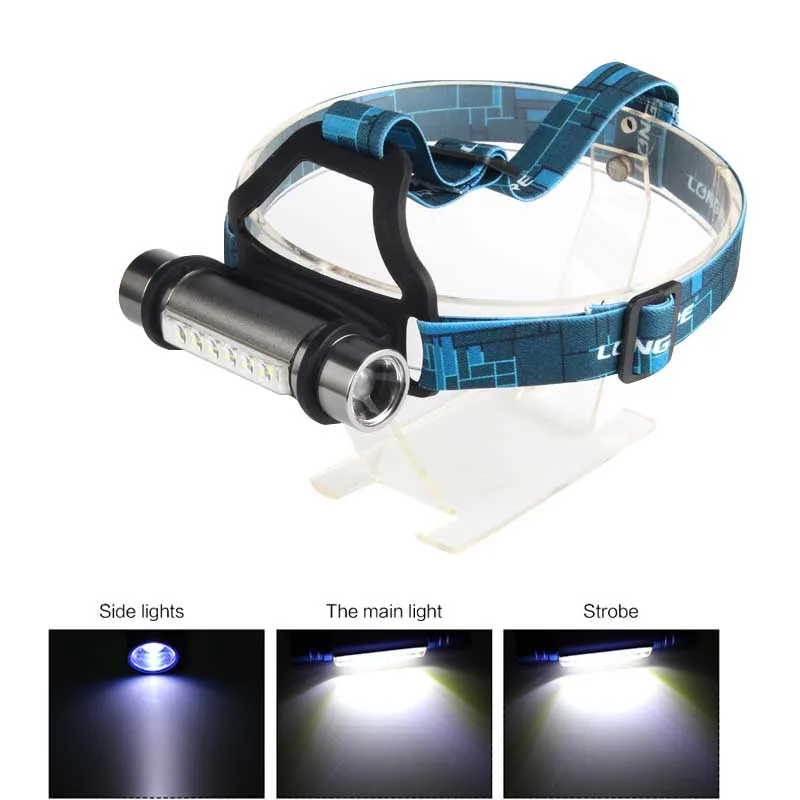 

3 File Durable Aluminum Work Light For Outdoor Emergency Light Flashlight Tactical Hunting Flashlight 18650 Battery Zoom Camping